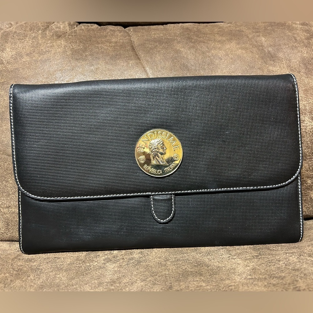 Fendissime by Fendi Vinyl Clutch Bag